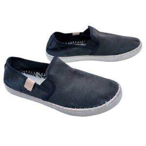 UGG Shoes Luciah Slip On Flats 1125040 Solid Black Fabric NO INSOLES Sz 9.5 #d